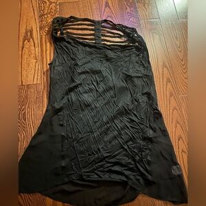 Black Sleeveless Top with Strappy Back